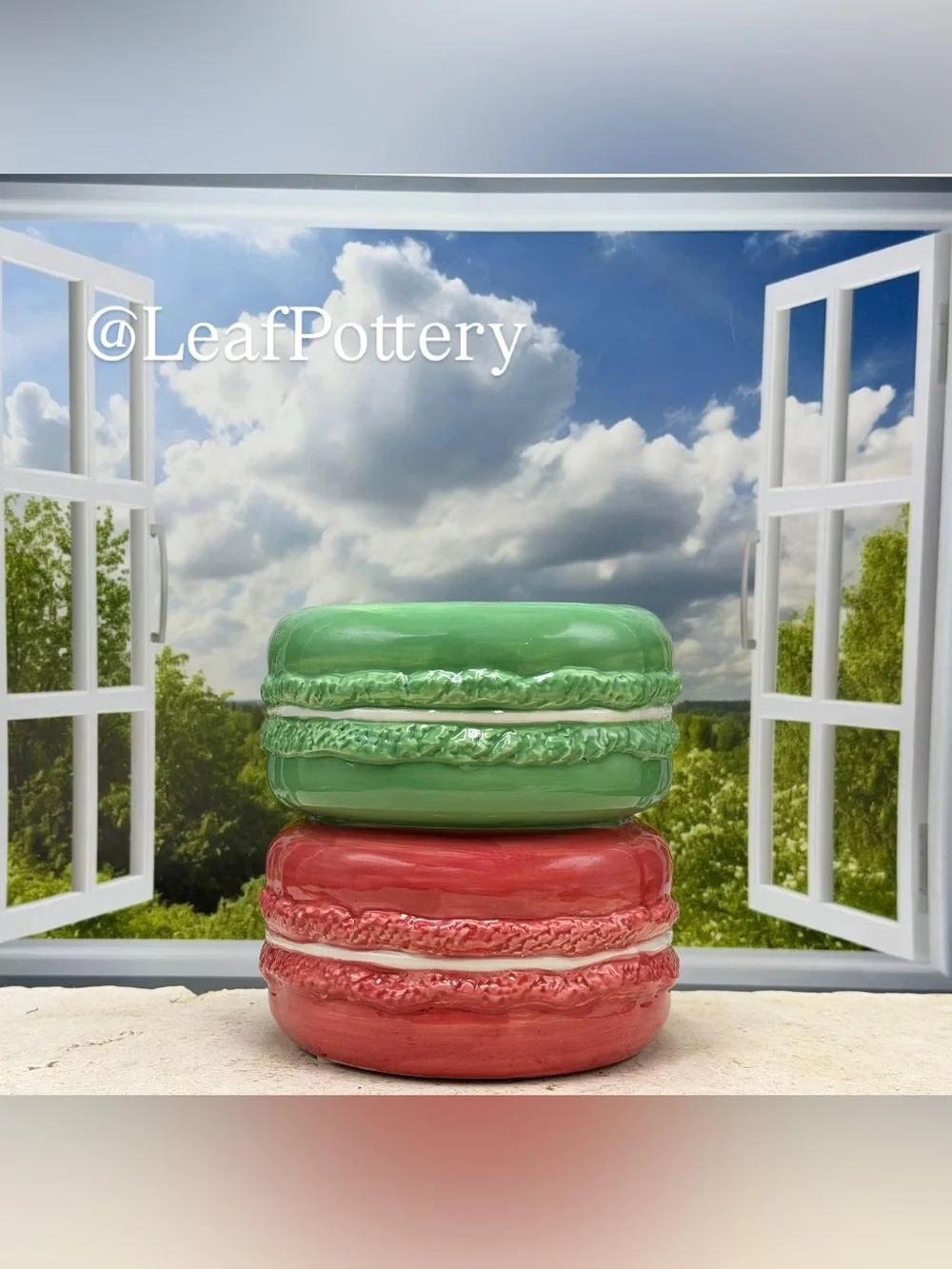 Macaron Planter Ceramic Flower Pot Decorative Succulent Pot